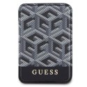 Guess Wallet Card Slot GUWMSHGCFSEK MagSafe GCube stripe czarny/black