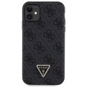 Guess GUHCN61P4TDSCPK iPhone 11 / Xr 6.1" czarny/black hardcase Crossbody 4G Metal Logo