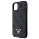 Guess GUHCN61P4TDSCPK iPhone 11 / Xr 6.1" czarny/black hardcase Crossbody 4G Metal Logo