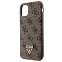 Guess GUHCN61P4TDSCPW iPhone 11 / Xr 6.1" brązowy/brown hardcase Crossbody 4G Metal Logo