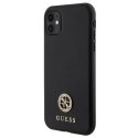 Guess GUHCN61PS4DGPK iPhone 11 / Xr 6.1" czarny/black hardcase Strass Metal Logo