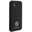 Guess GUHCN61PS4DGPK iPhone 11 / Xr 6.1" czarny/black hardcase Strass Metal Logo