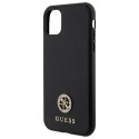 Guess GUHCN61PS4DGPK iPhone 11 / Xr 6.1" czarny/black hardcase Strass Metal Logo