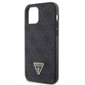 Guess GUHCP12MP4TDSCPK iPhone 12 / 12 Pro 6.1" czarny/black hardcase Crossbody 4G Metal Logo