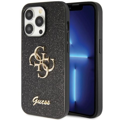 Guess GUHCP14XHG4SGK iPhone 14 Pro Max 6.7" czarny/black hardcase Glitter Script Big 4G