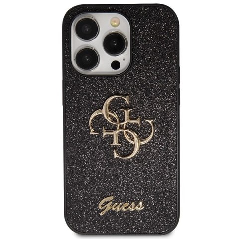 Guess GUHCP14LHG4SGK iPhone 14 Pro 6.1" czarny/black hardcase Glitter Script Big 4G