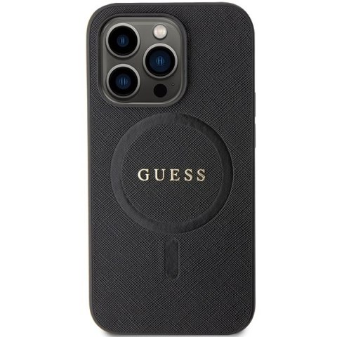 Guess GUHMP14XPSAHMCK iPhone 14 Pro Max 6.7" czarny/black hardcase Saffiano MagSafe