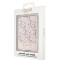 Guess Wallet Card Slot GUWMSHGCFSEP MagSafe GCube stripe różowy/pink