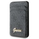 Guess Wallet Card Slot Stand GUWMSHG4SHK czarny/black MagSafe 4G Classic Logo