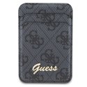 Guess Wallet Card Slot Stand GUWMSHG4SHK czarny/black MagSafe 4G Classic Logo