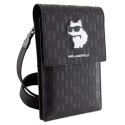 Karl Lagerfeld Torebka KLWBSAKHPCK czarny/black Saffiano Monogram Choupette