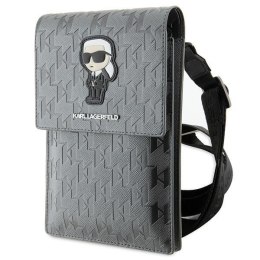 Karl Lagerfeld Torebka KLWBSAKHPKG srebrny/silver Saffiano Monogram Ikonik