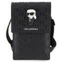 Karl Lagerfeld Torebka KLWBSAKHPKK czarny/black Saffiano Monogram Ikonik