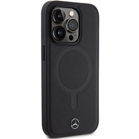 Mercedes MEHMP14L23RCMK iPhone 14 Pro 6.1" czarny/black hardcase Smooth Leather MagSafe