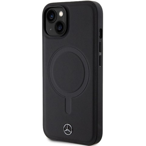 Mercedes MEHMP14S23RCMK iPhone 14 6.1" czarny/black hardcase Smooth Leather MagSafe