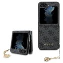 Guess nakładka do Samsung Galaxy Z Flip 5 GUHCZF5GF4GGR szara HC PU 4G Charm