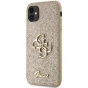 Guess GUHCN61HG4SGD iPhone 11 / Xr 6.1" złoty/gold hardcase Glitter Script Big 4G