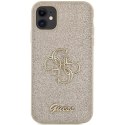 Guess GUHCN61HG4SGD iPhone 11 / Xr 6.1" złoty/gold hardcase Glitter Script Big 4G