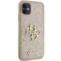 Guess GUHCN61HG4SGD iPhone 11 / Xr 6.1" złoty/gold hardcase Glitter Script Big 4G