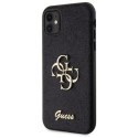 Guess GUHCN61HG4SGK iPhone 11 / Xr 6.1" czarny/black hardcase Glitter Script Big 4G