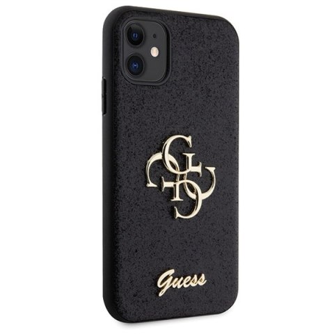 Guess GUHCN61HG4SGK iPhone 11 / Xr 6.1" czarny/black hardcase Glitter Script Big 4G