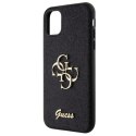 Guess GUHCN61HG4SGK iPhone 11 / Xr 6.1" czarny/black hardcase Glitter Script Big 4G