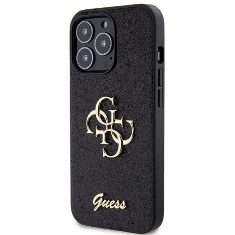 Guess GUHCP13LHG4SGK iPhone 13 Pro / 13 6.1" czarny/black hardcase Glitter Script Big 4G