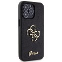 Guess GUHCP13LHG4SGK iPhone 13 Pro / 13 6.1" czarny/black hardcase Glitter Script Big 4G