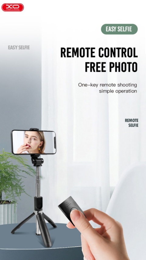 XO selfieStick bluetooth tripod SS08 czarny