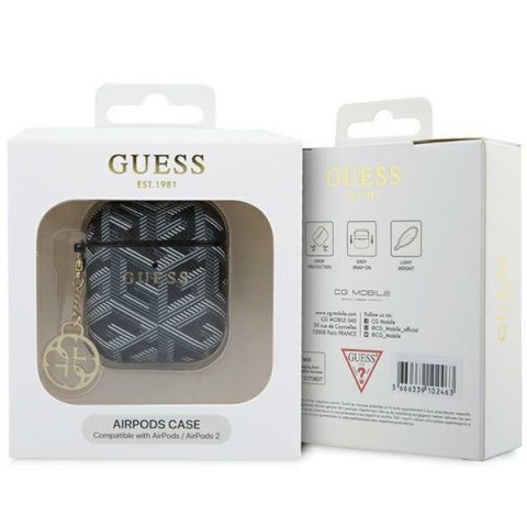 Guess GUA2PGCE4CK AirPods 1/2 coverczarny/black GCube Charm