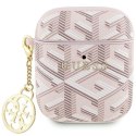 Guess GUA2PGCE4CP AirPods 1/2 coverróżowy/pink GCube Charm