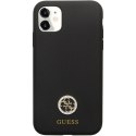 Guess GUHCN614DGPK iPhone 11 / Xr 6.1" czarny/black hardcase Silicone Logo Strass 4G