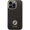 Guess GUHCP13XM4DGPK iPhone 13 Pro Max 6.7" czarny/black hardcase Silicone Logo Strass 4G