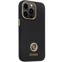 Guess GUHCP13XM4DGPK iPhone 13 Pro Max 6.7" czarny/black hardcase Silicone Logo Strass 4G