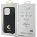 Guess GUHCP13LM4DGPK iPhone 13 Pro / 13 6.1" czarny/black hardcase Silicone Logo Strass 4G