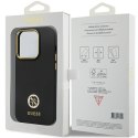 Guess GUHCP14LM4DGPK iPhone 14 Pro 6.1" czarny/black hardcase Silicone Logo Strass 4G