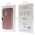 Guess GUHCZFD5HGGSHP F946 Z Fold5 różowy/pink hardcase Glitter Script