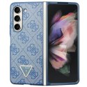 Guess GUHCZFD5P4TDPB F946 Z Fold5 niebieski/blue hardcase Leather 4G Triangle Strass