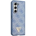 Guess GUHCZFD5P4TDPB F946 Z Fold5 niebieski/blue hardcase Leather 4G Triangle Strass