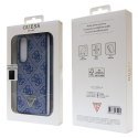 Guess GUHCZFD5P4TDPB F946 Z Fold5 niebieski/blue hardcase Leather 4G Triangle Strass