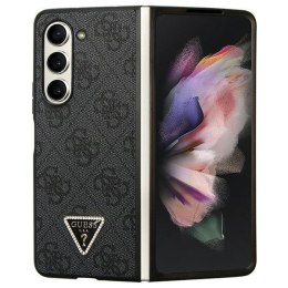 Guess GUHCZFD5P4TDPK F946 Z Fold5 czarny/black hardcase Leather 4G Diamond Triangle