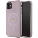 Guess GUHMN61PSAHMCP iPhone 11 / Xr 6.1" różowy/pink hardcase Saffiano MagSafe