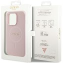 Guess GUHMP13XPSAHMCP iPhone 13 Pro Max 6,7" różowy/pink hardcase Saffiano MagSafe