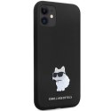 Karl Lagerfeld KLHCN61SMHCNPK iPhone 11 / Xr 6.1" czarny/black hardcase Silicone C Metal Pin