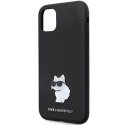 Karl Lagerfeld KLHCN61SMHCNPK iPhone 11 / Xr 6.1" czarny/black hardcase Silicone C Metal Pin