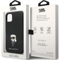 Karl Lagerfeld KLHCN61SMHKNPK iPhone 11 / Xr 6.1" czarny/black Silicone Ikonik Metal Pin