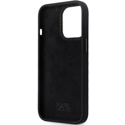 Karl Lagerfeld KLHCP13XSMHKNPK iPhone 13 Pro Max 6,7" czarny/black Silicone Ikonik Metal Pin