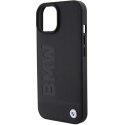 BMW BMHCP15MSLLBK iPhone 15 Plus 6.7" czarny/black Leather Hot Stamp