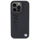 BMW BMHMP15XSLLBK iPhone 15 Pro Max 6.7" czarny/black MagSafe Leather Hot Stamp