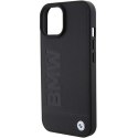 BMW BMHMP15MSLLBK iPhone 15 Plus 6.7" czarny/black MagSafe Leather Hot Stamp